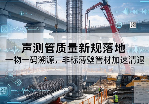 鹿泉声测管质量新规落地，一物一码溯源，非标薄壁管材加速清退